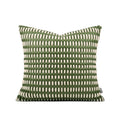 Axyaa Hand-Woven Leather Pillow & Cushion Set in Orange Coffee Color
