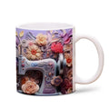 Axyaa Space Design Sewing Machine Ceramic Mug - Creative Gift for Sewing Lovers
