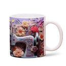 Axyaa Space Design Sewing Machine Ceramic Mug - Creative Gift for Sewing Lovers