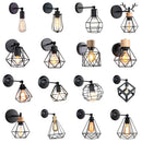 Axya Industrial Vintage Wire Cage Wall Sconces for Living Room Restaurant Home Decor