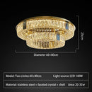 Axyaa Crystal Shell LED Ceiling Chandelier for Elegant Indoor Lighting