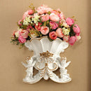 Axyaa Resin Angel Wall Vase: Ancient Mural Decor for Home Living Room Walls