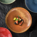Axyaa Ceramic High-Footed Seafood Sashimi & Sushi Plates Set - Retro Restaurant Tableware
