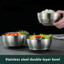 Axyaa Stainless Steel Thermal Insulated Rice Bowl Set