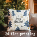 Axyaa Merry Christmas & Let it Snow Pillow Covers for Sofa, Bedroom, Car