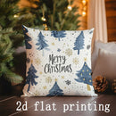 Axyaa Merry Christmas & Let it Snow Pillow Covers for Sofa, Bedroom, Car