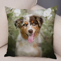 Axyaa Australian Shepherd Pillow Cover - Cute Dog Animal Cushion