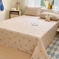 Axyaa Cotton Coarse Cloth Bed Sheet Set, Soft Mat & Quilt - Single/Double, Print, Washable
