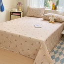 Axyaa Cotton Coarse Cloth Bed Sheet Set, Soft Mat & Quilt - Single/Double, Print, Washable