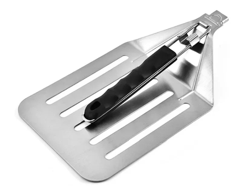 Axya 58cm Aluminum Pizza Peel Shovel with Wood Handle in Silver