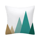 Axyaa Geometry Polyester Cushion Cover 45x45, Decorative Sofa Pillowcase Blue Yellow Black Home Décor