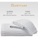 Axyaa Queen Size Cotton Blend Bedspread | Lightweight & Breathable Ripple Design