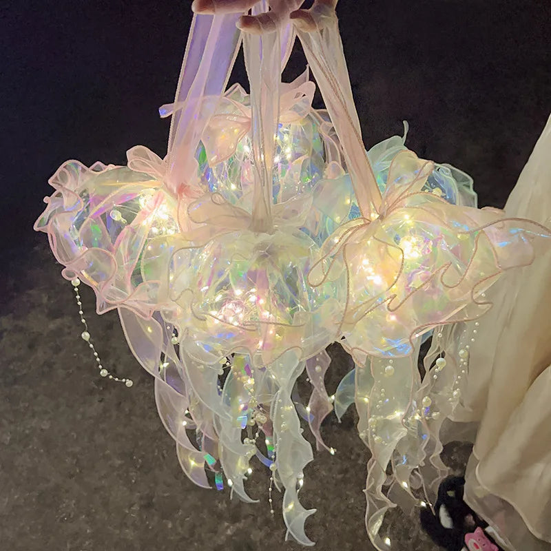 Axya LED Jellyfish Lantern: Under the Sea Party Decor & Mermaid Theme Celebration