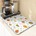 Axyaa Cute Ghost Pattern Coasters and Placemat Set