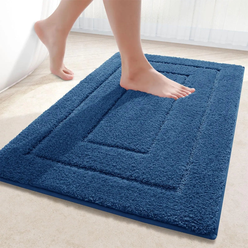 Axyaa Soft Velveteen Microfibre Bathroom Mats: Super Absorbent, Non-slip, Quick Dry Cats Home Decor Mats