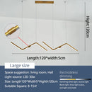 Axyaa Modern Gold/Black LED Chandelier for Dining Kitchen Bar Shop - AC100-240V