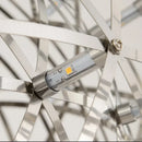 Axyaa Nordic Star Spark Chandelier, Stainless Steel LED Home Lighting