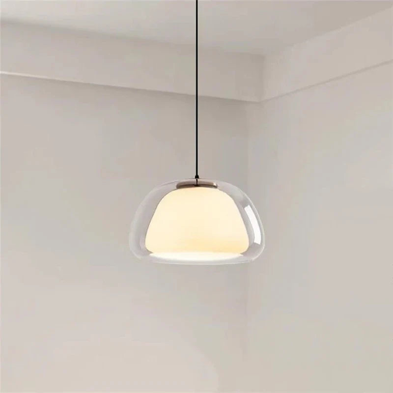 Nordic Cream Style Glass Pendant Light Fixture by Axya - Modern Luxury Designer Living Room Lighting