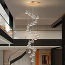 Axyaa Nordic Stair Chandelier Living Room Dining Pendant Ceiling Light Indoor Lighting