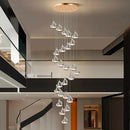 Axyaa Nordic Stair Chandelier Living Dining Room Pendant Ceiling Light