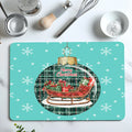 Axyaa Christmas Drain Pad: Non-slip, Heat Resistant Tableware Drying Mat for Kitchen Counter
