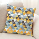 Axyaa Geometric Pattern Linen Pillowcase for Home Sofa Decoration