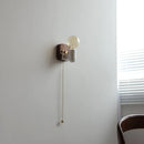 Axyaa Ceramic LED Wall Light Mirror Japan Style Bedside Lamp