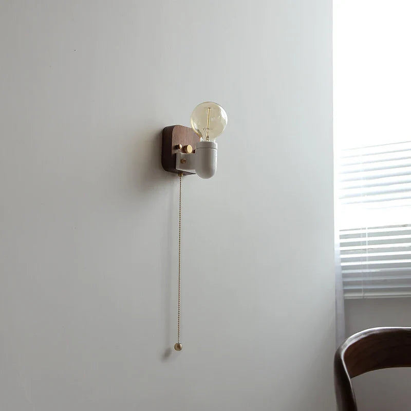 Axyaa Ceramic LED Wall Light Mirror Japan Style Bedside Lamp