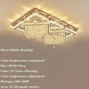 Axyaa Luxury Crystal Ceiling Light with Remote Control
