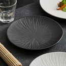 Axyaa Matte Ceramic Round Plate Set for Dining and Entertaining