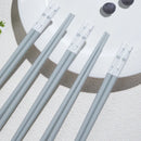 Axyaa Floral Alloy Chopsticks Set | High-End Japanese Anti-Bacterial Food Utensils