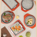 Axya Maifan Slate BBQ & Seafood Stone Plate Set