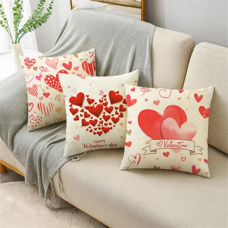 Red Love Aesthetic Romantic Pillowcase by Axyaa - Multiple Sizes