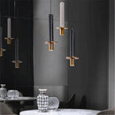 Axyaa Modern Marble Chandelier Terrazzo Cylindrical Spot Light for Restaurant and Bedroom