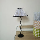 Axyaa Retro Pleated Umbrella Table Lamp Swing Iron Art for Master Bedroom