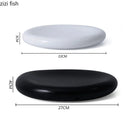 Axya Solid Color Ceramic Dinner Plate Set for Steak, Snacks, Desserts & Sushi