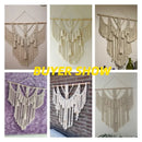 Handwoven Nordic Style Macrame Wall Hanging Tapestry with Tassels for Home Art Decor by Axyaa