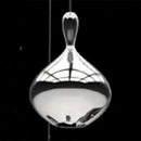 Axyaa Lava Drops Glass Pendant Light Silver for Kitchen Dining Room Island Decor
