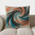 Axyaa Gray Mandala Pattern Throw Pillow Cover for Sofa, Bedroom, Car