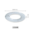 Axyaa Circular Ceramic Sushi Serving Plate for Molecular Cuisine and Restaurant Tableware