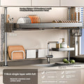 Axyaa Over Sink Dish Drying Rack & Organizer Shelf - Adjustable Multifunctional Storage