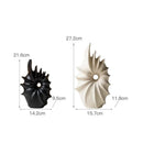 Axyaa Conch Shape Ceramic Vase for Home Decoration