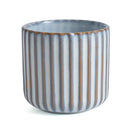 Axyaa Ceramic Tea Cup - Japanese Style Striped Coffee Mug 180ml Mug Drinkware