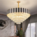 Axyaa Crystal Chandelier Pendant Light for Living Room Bedroom Ceiling Lighting