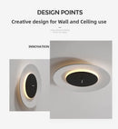 Axyaa Nordic UFO LED Ceiling Light for Modern Minimalist Living Room Decor