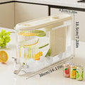 Axyaa 4L Beverage Dispenser with Faucet, Large Capacity Plastic Water Kettle