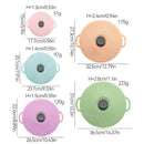 Axyaa Silicone Pot Cover Set: Anti Overflow, Dustproof, Sealed for Refrigerator and Microwave