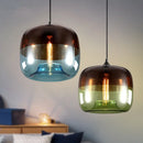 Axyaa Modern Stained Glass Pendant Chandelier for Restaurants, Cafes, and Bars
