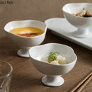 Axyaa High Foot Ceramic Snack Bowl Set - Thick Soup, Dessert, Sushi Bowls