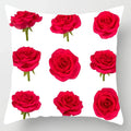 Axyaa Red Roses Square Large Pillow Cases High Quality Thick Covers